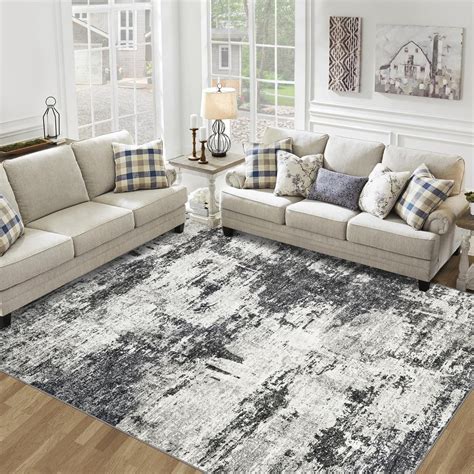 Amazon.com: Puino Abstract 10x14 Washable Rug: Modern Non Slip Area Rug ...