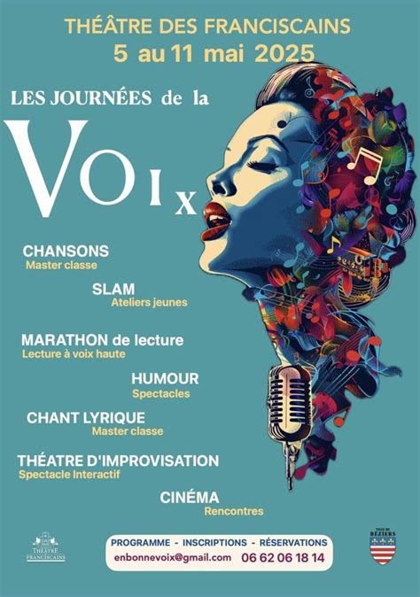 Les Journées de la Voix, Théâtre des Franciscains, Béziers, Beziers, 5 ...