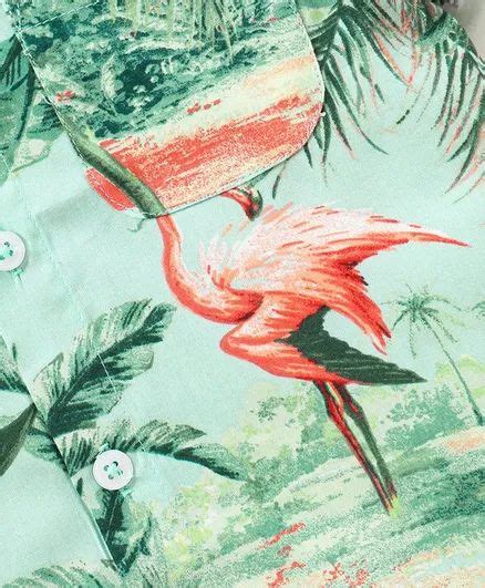 Forest Printed Shirt - Sea Green – CrayonFlakes