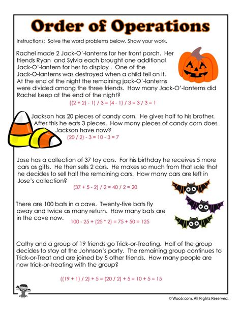 Image result for Practice Word Problems Order of Operations