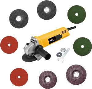 RanPra ANGLE GRINDER REDHORSE WITH 8 WHEEL SET HEAVY DUTY 850W Angle ...