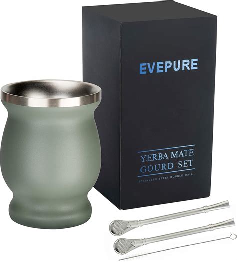 Evepure Yerba Mate Gourd - Mate Gourd with Stainless India | Ubuy