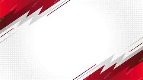 Premium Vector | Red and white business background, blank modern ...