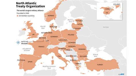 Map Of Nato Nations