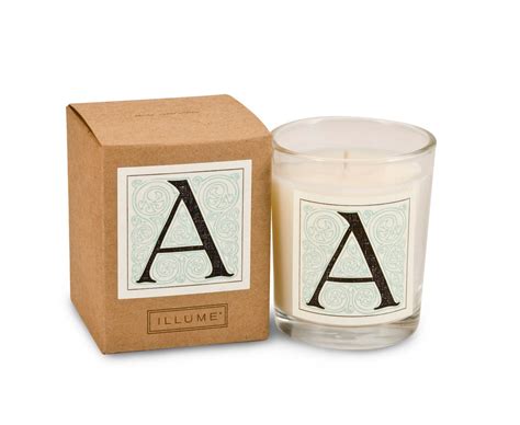 Illume Monogram Boxed Votive Candle W, Red Cedar and Vetiver Scented, 2 ...