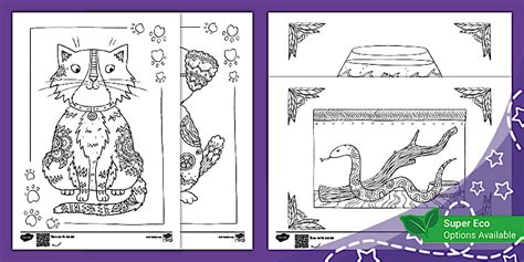 Pets Mindfulness Colouring Sheets