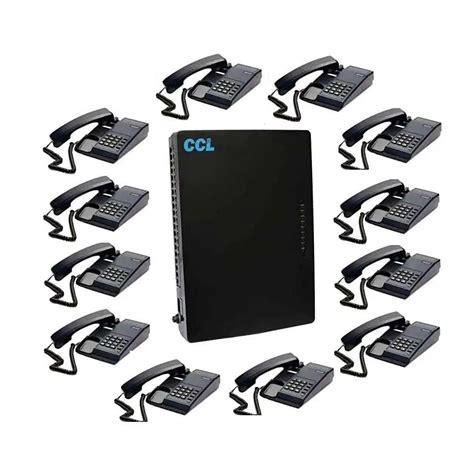 NAVKAR SYSTEMS Combo-CN197 CCL 312 EPABX Intercom System with 12 pcs ...