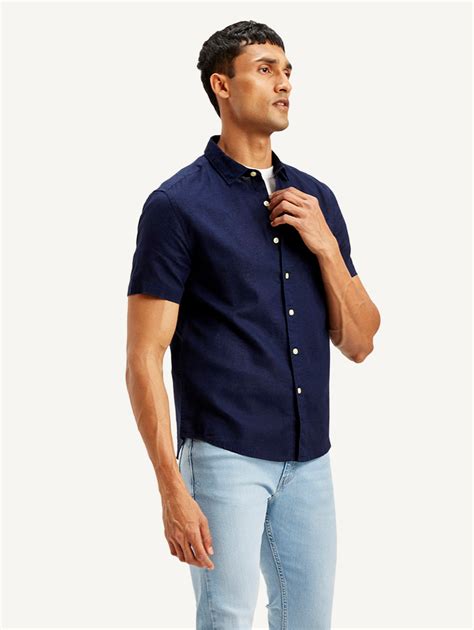 Men's Solid Slim Fit Linen Shirt – Levis India Store