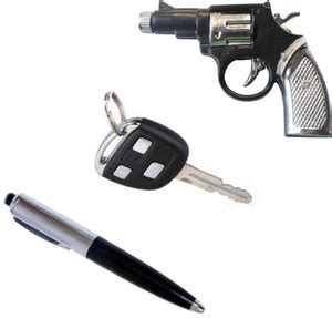 GROZA Gun key pen provides kids with a shocking experience shock gag ...