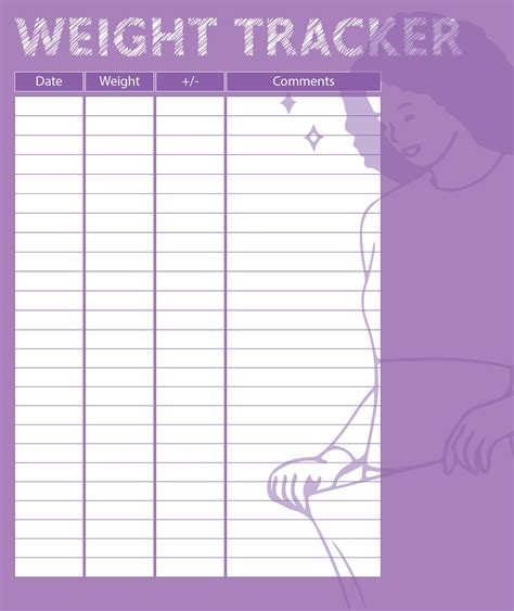 Weight Loss Journal Template - Content Calendar Template
