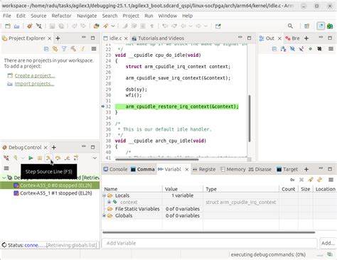 Debug Linux UML 的图像结果
