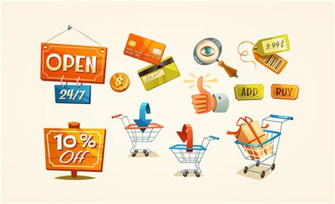 电子商务元素矢量素材_漫品购_mg动画短片素材_flash源文件_动漫矢量