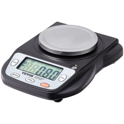 VEVOR Báscula Analítica Digital 600 g x 0,01 g, Báscula de Laboratorio de Alta Precisión con 6 ...