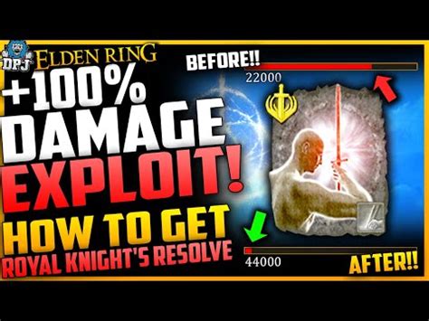 Elden Ring: +100% DAMAGE EXPLOIT - This is OP - How To Get Royal Knight ...