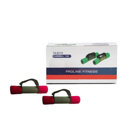 Buy Proline Fitness TA-2212 Dumbbell, 1kg (Grey/Red) Online at Low ...