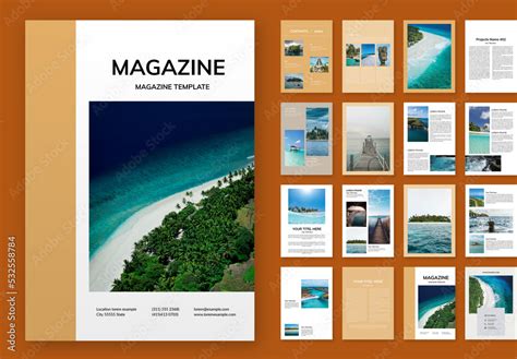 Magazine Layout Stock Template | Adobe Stock