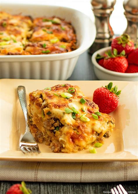 Sausage Breakfast Casserole - melissassouthernstylekitchen.com