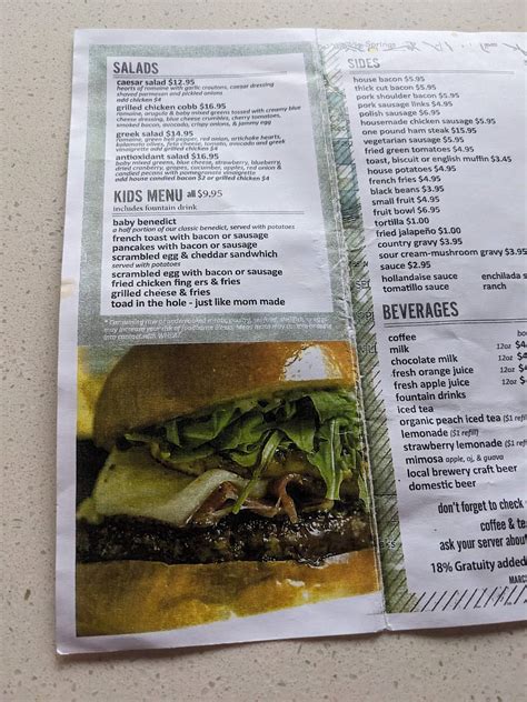 Menu at Clutch and Coffee cafe, Torrance