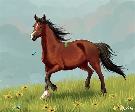 Little horsey I drew from my memory, My memory is a bit wonky so it was ...