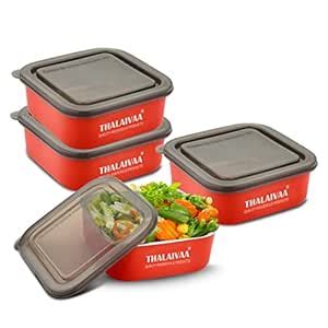 Buy THALAIVAA Stainless Steel Food Storage Containers with Leak Proof ...