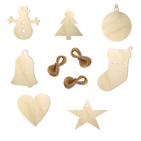 Buy PAPER PLANE DESIGN Wooden Christmas Tree Ornaments for Decoration ...
