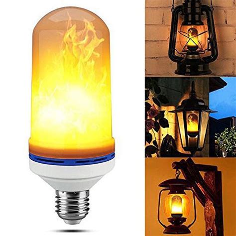 InterActiv ™ LED FLAME Effect Fire Light Bulbs, flameless, safe ...