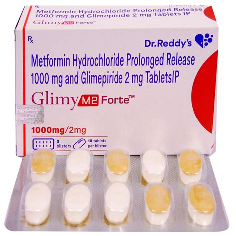 Glimy M2 Forte Tablet 10's Price, Uses, Side Effects, Composition ...