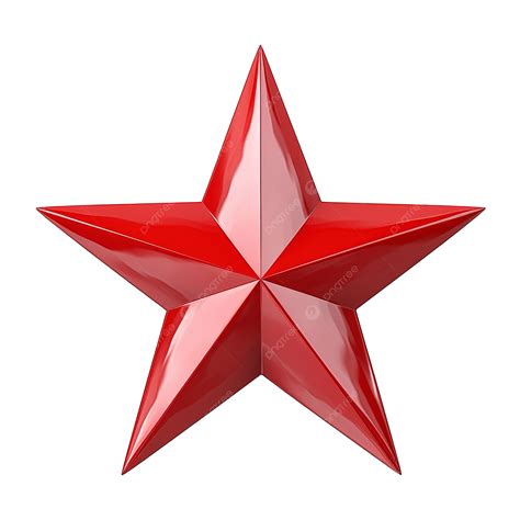 Red Star 3d Render, Red Star, 3d Star, Star PNG Transparent Image and ...