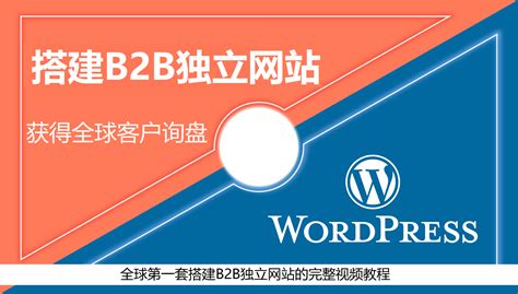搭建B2B独立网站, 获得全球客户询盘, 零基础2小时用WordPress完成网站, 无需代码知识