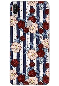 AMEZ Back Cover for Asus ZenFone Max pro M1 Roses Floral Pattern Mobile ...