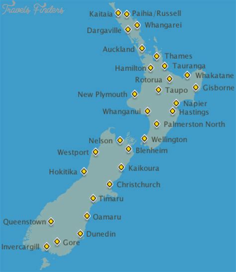 New Zealand Travel Map 的图像结果