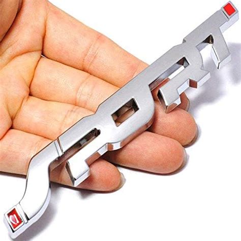 VRUNDAVAN CARE 3D Black Metal Sport Chrome Sticker Logo Fender Badge ...