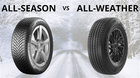 All-Weather Tires vs All-Season Tires: Key Differences