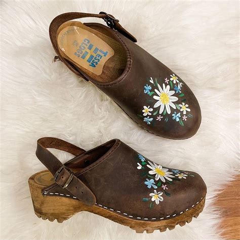 Women's Brown Clogs | Depop