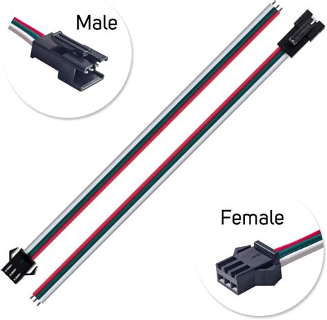 BTF-LIGHTING 20 Pairs JST SM 3 Pin Connectors for India | Ubuy