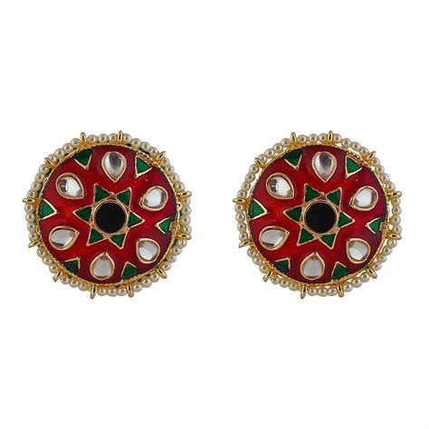 Buy Bling Style Aisha Ethnic Studs at Amazon.in
