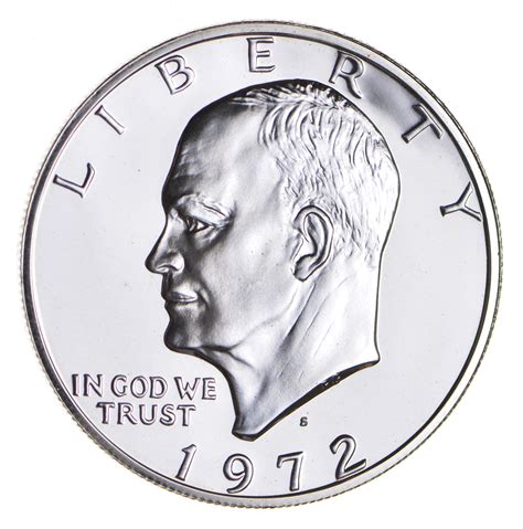 Silver - SPECIALLY MINTED - S Mint Mark - 1972 -S - 40% Eisenhower ...