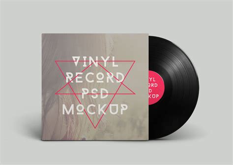 Free Vinyl Mockup Psd