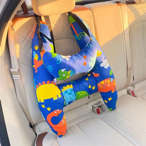 syligr Car Travel Pillow Soft Neck Pillow for Head and Body Support Kids Adult Seat Belt Pillow ...