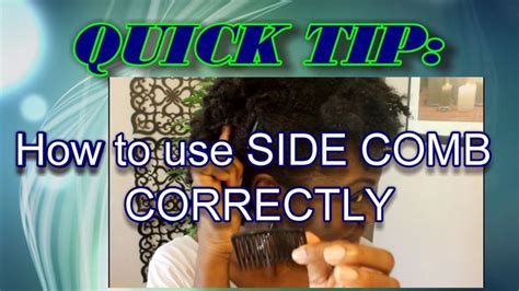 Image result for Using Side Comb
