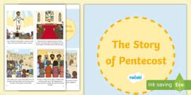 The Story of the Pentecost Mini Book (teacher made) - Twinkl