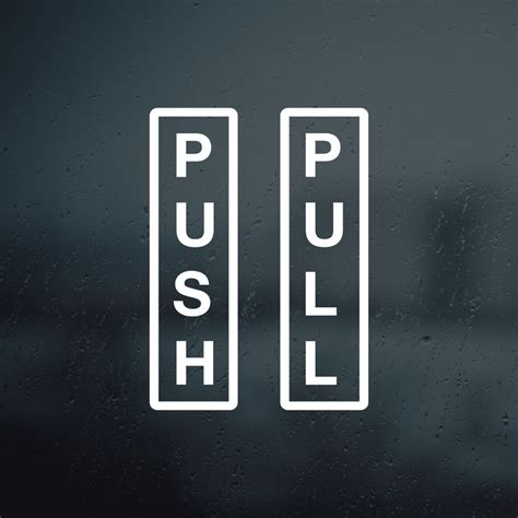 Buy Door Push and Pull Sticker Online In India - Etsy India