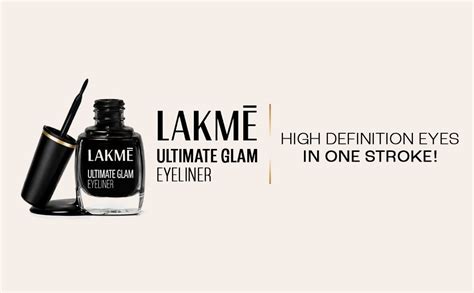 Buy Lakme Ultimate Glam Eye Liner, Semi Matte, Quick drying, Water ...