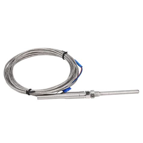 Buy Hilitand M8 Thread PT100 Platinum Resistor Thermocouple Probe ...