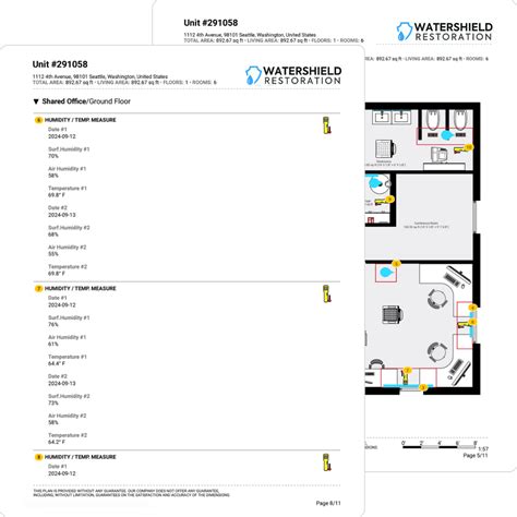 Image result for Water Mitigation Drying Log Sample