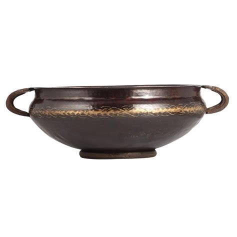 South Indian Brass Uruli with Handles