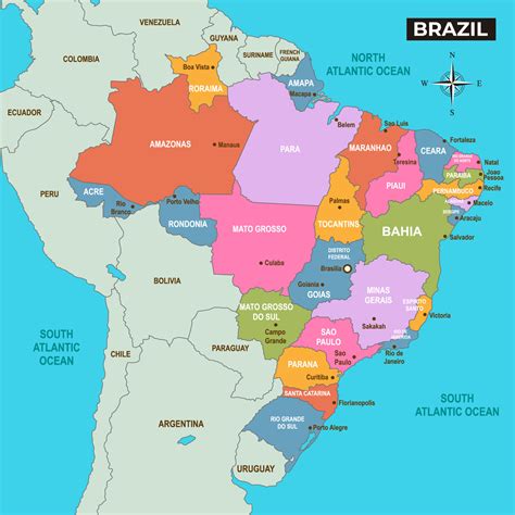 Mapa Politico Do Brasil - GITEDU