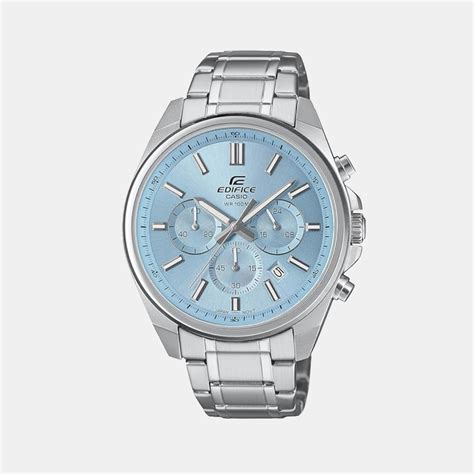 Casio Edifice Men White Chronograph Watch ED659 – Just In Time