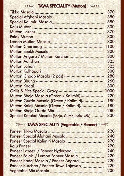 Menu at Grills and Rice, Mumbai, Madraswala Building Tower