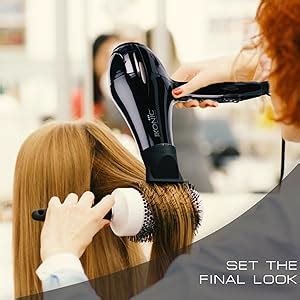 Ikonic Pro 2100+ Hair Dryer 2000W, Black, 3 heat and 2 speed settings ...